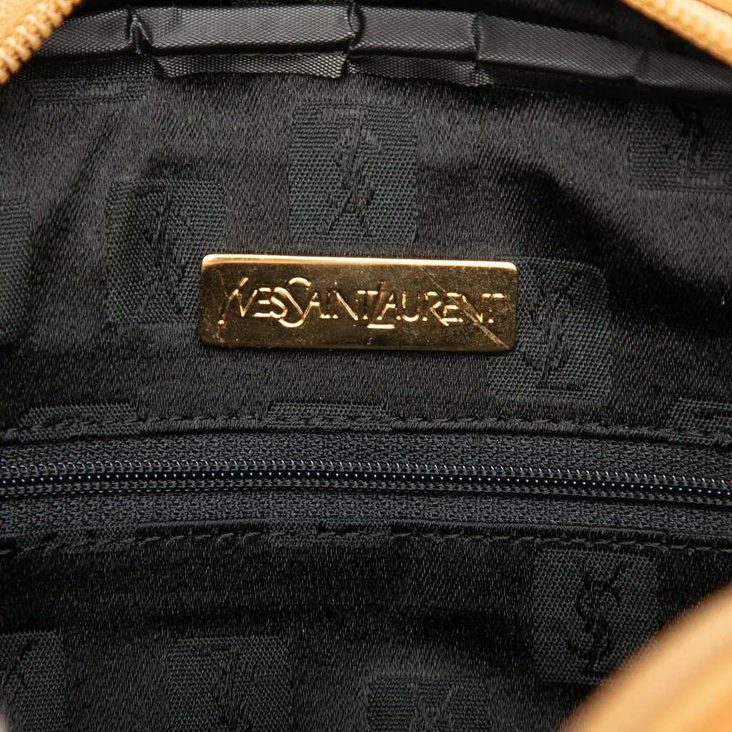 Saint Laurent Leather Trimmed Coated Canvas Crossbody Black Canvas Very good - Box View