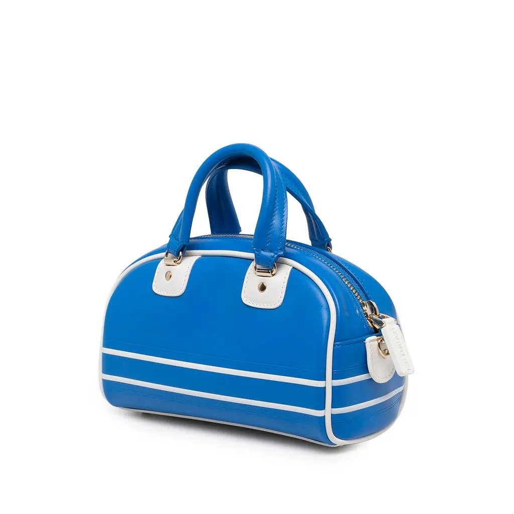 Dior Micro Leather Dior Vibe Zip Bowling Bag Blue Leather Very good - Back View