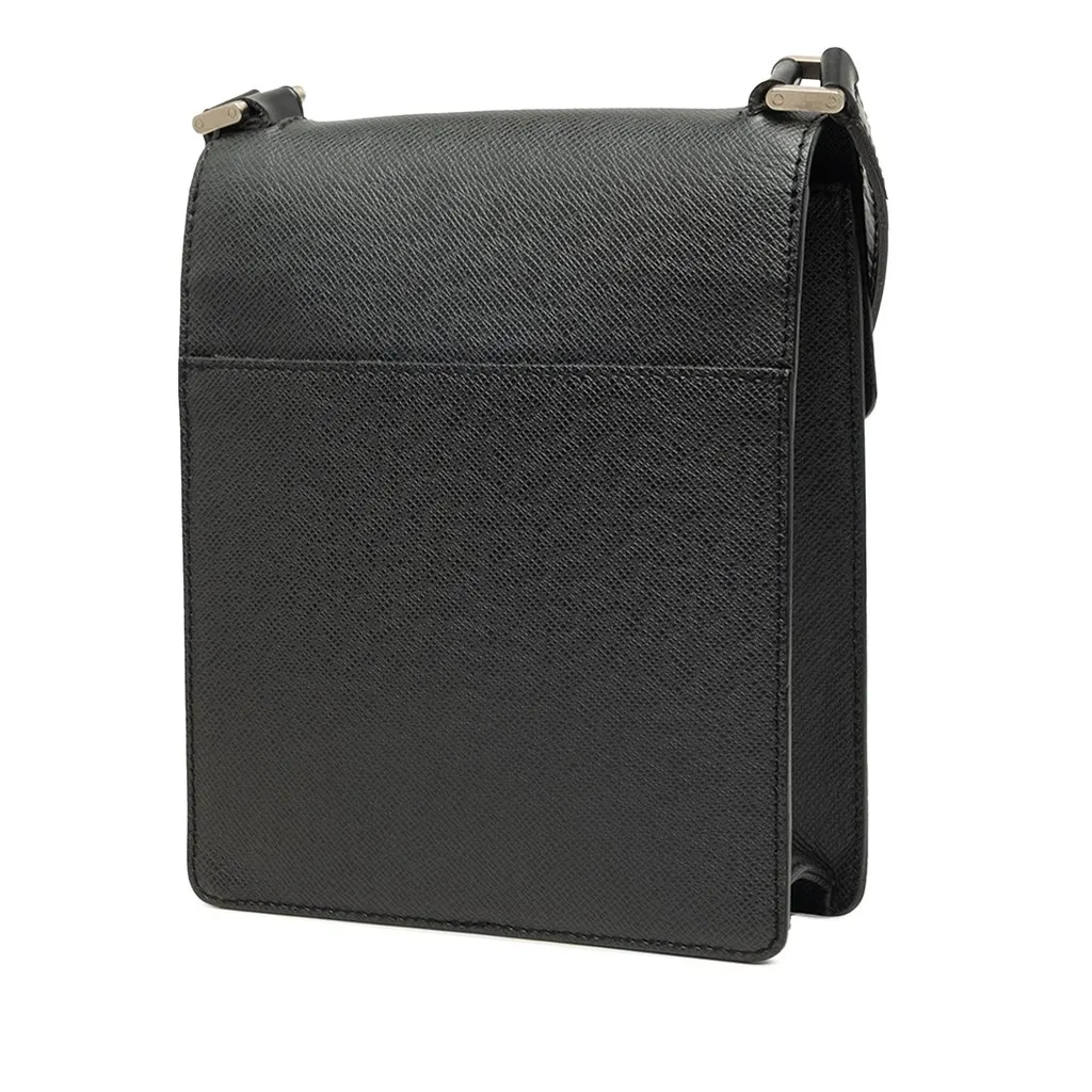 Louis Vuitton Taiga Pochette Kurgan Black Leather Very good - Back View