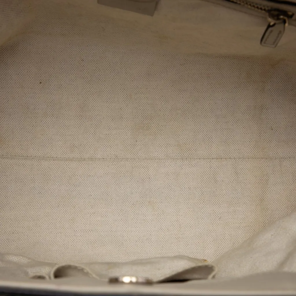 Gucci GG Canvas Web Mayfair Tote Beige Very good - Model View