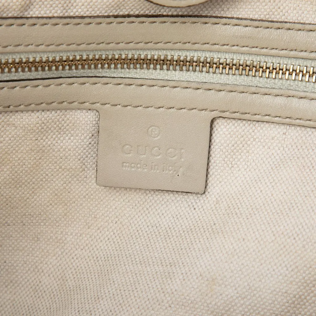 Gucci GG Canvas Web Mayfair Tote Beige Very good - Box View