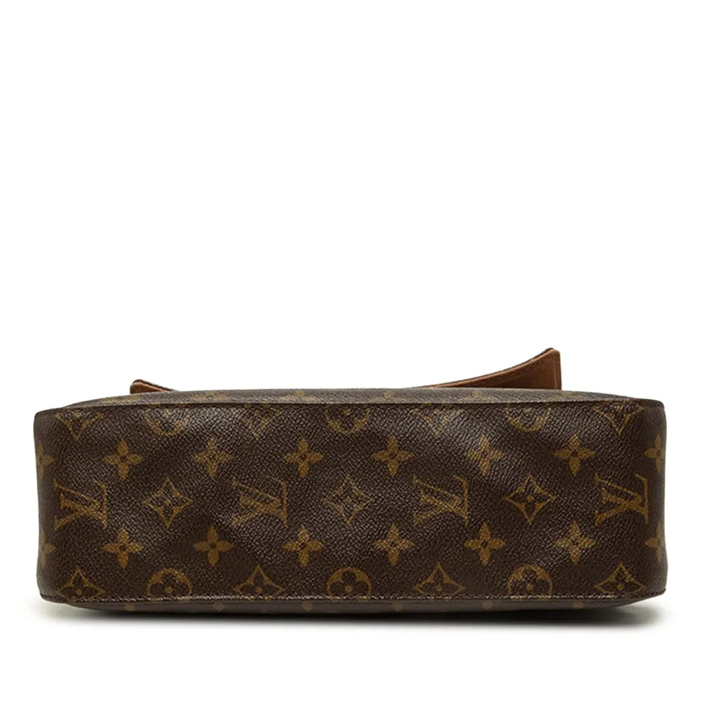 Louis Vuitton Monogram Mini Looping Brown Canvas Good - Inside View