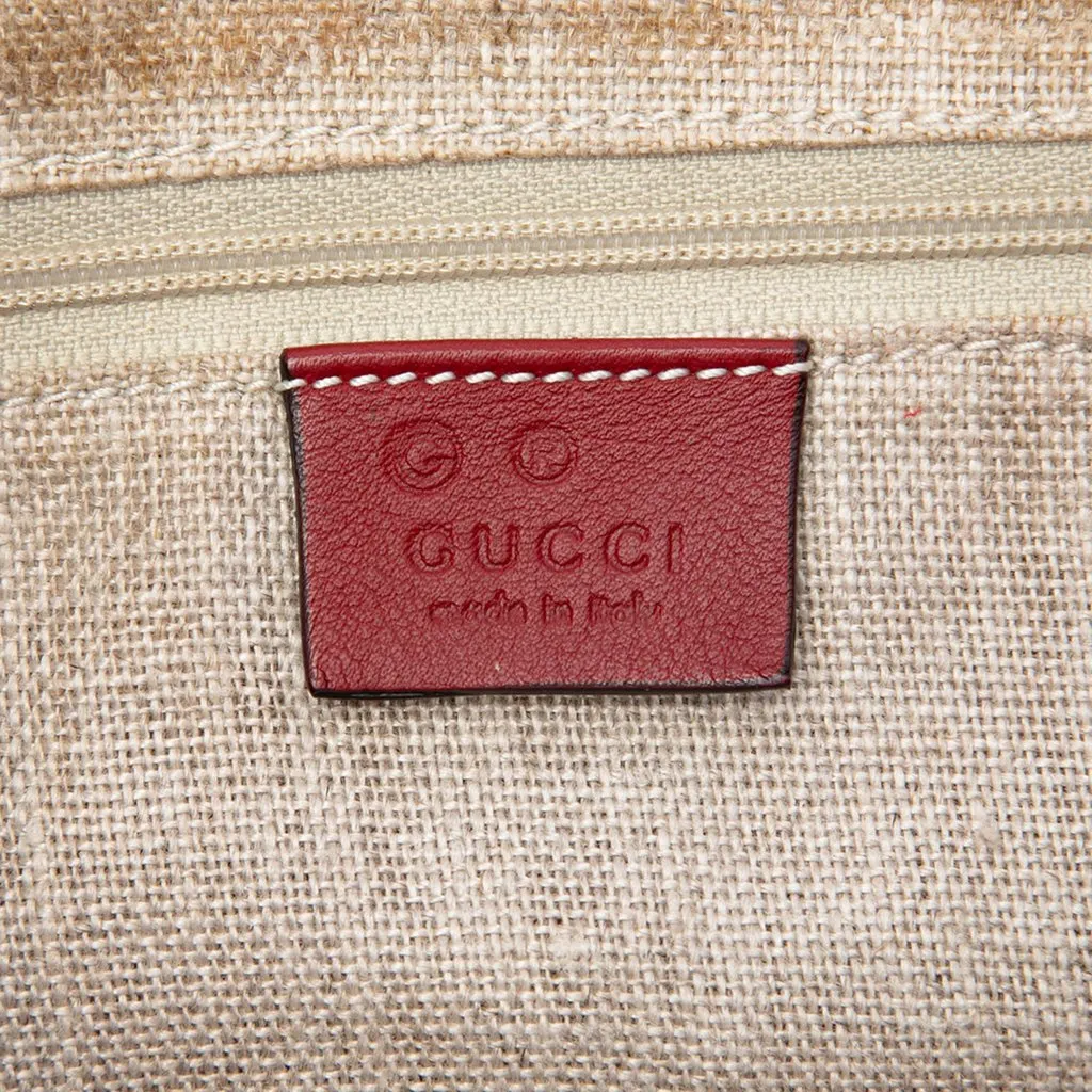 Gucci Medium Microguccissima Boston Bag Red Leather Good - Box View