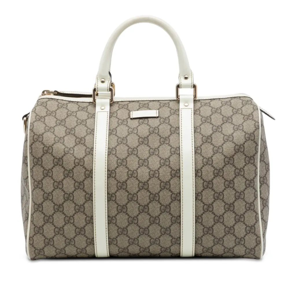 Gucci Medium GG Supreme Joy Boston Bag Beige Canvas Very good - Front View