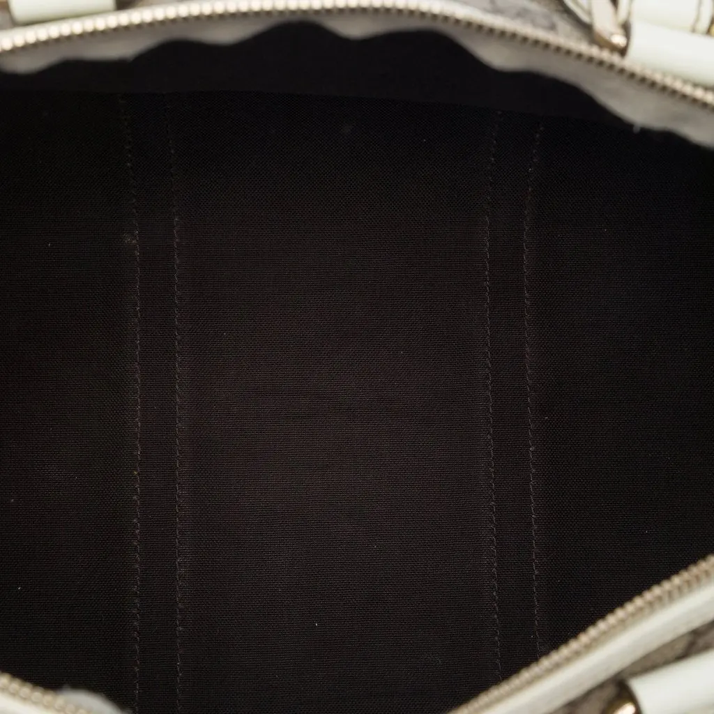 Gucci Medium GG Supreme Joy Boston Bag Beige Canvas Very good - Model View