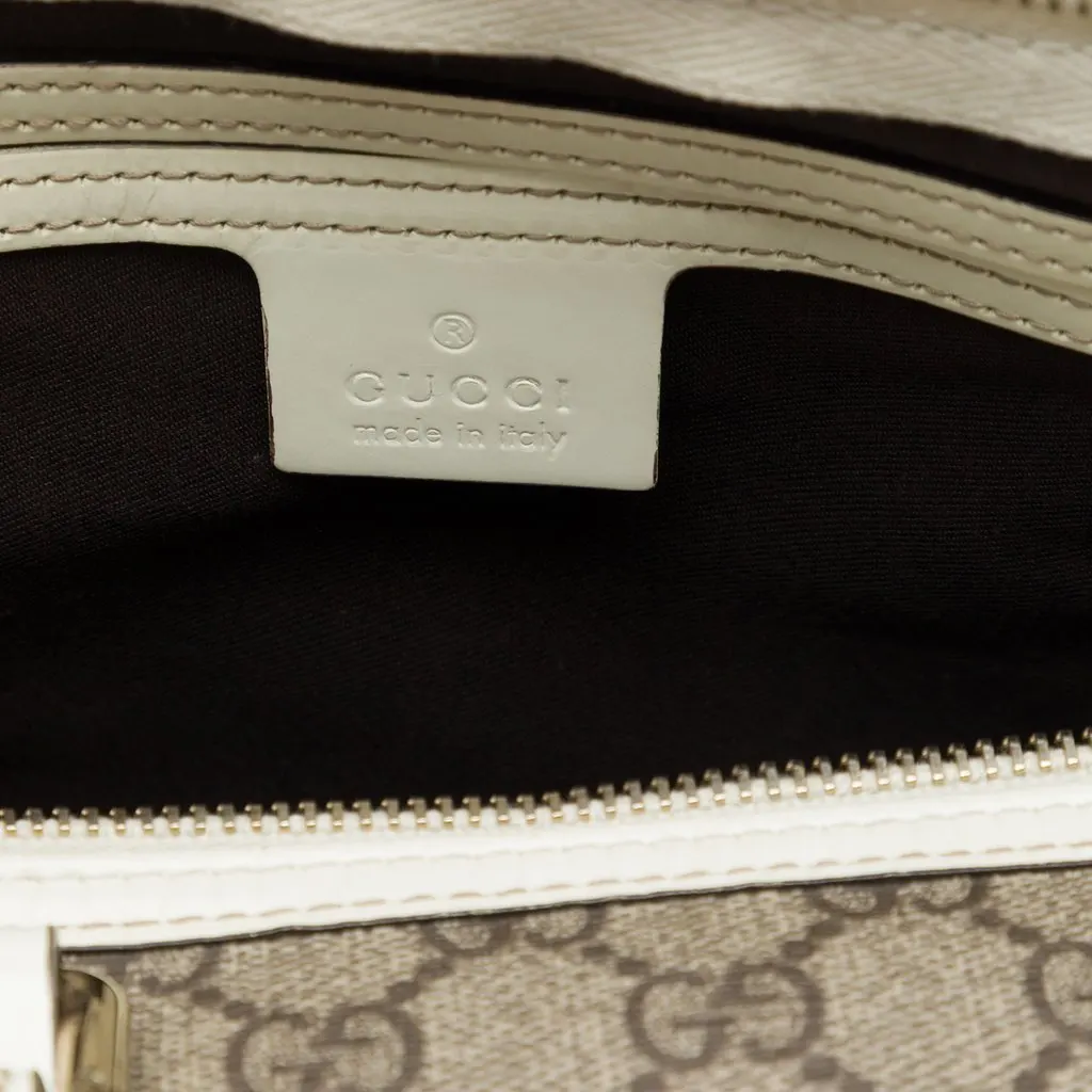 Gucci Medium GG Supreme Joy Boston Bag Beige Canvas Very good - Box View