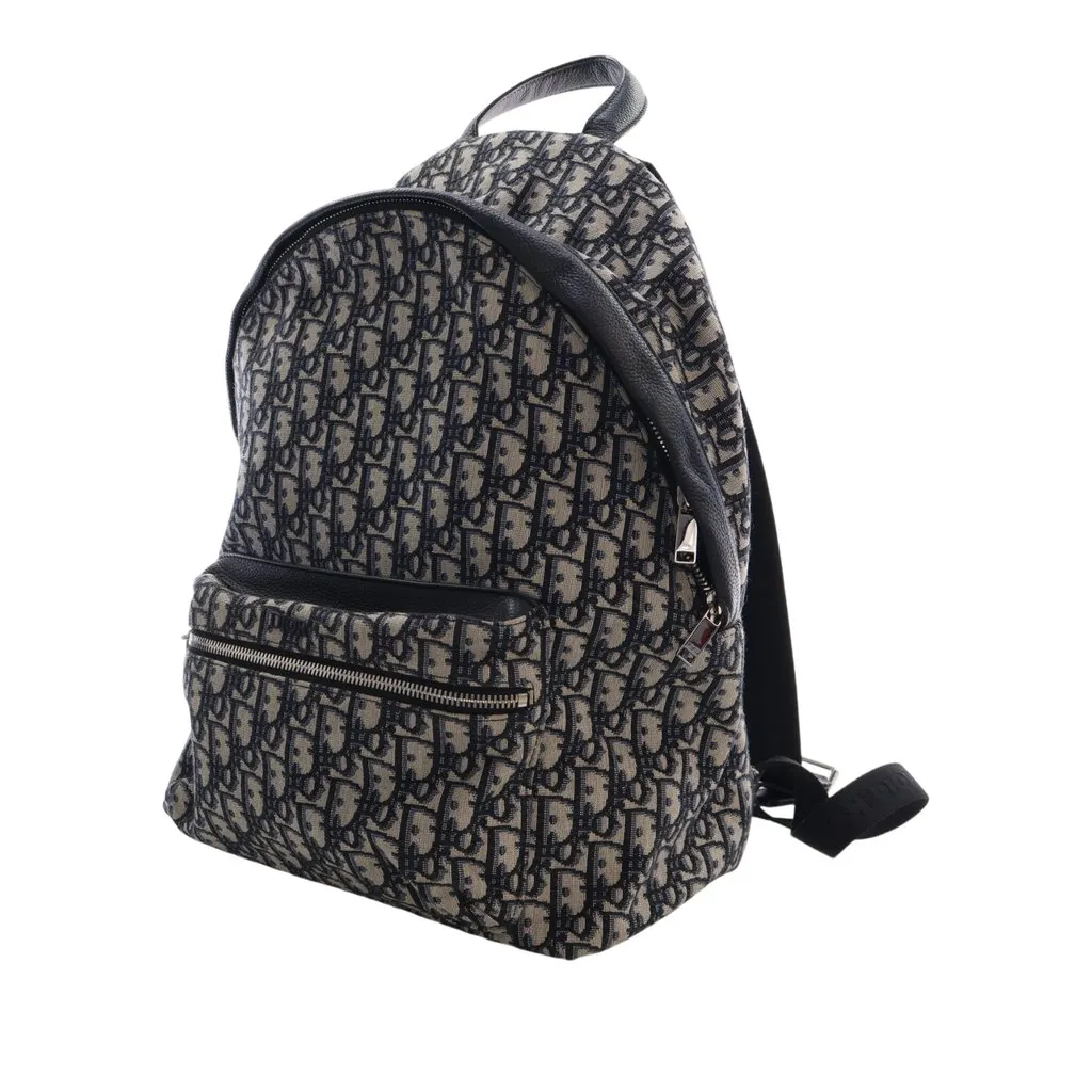 Dior Oblique Canvas Rider Backpack Blue Very good - Inside View