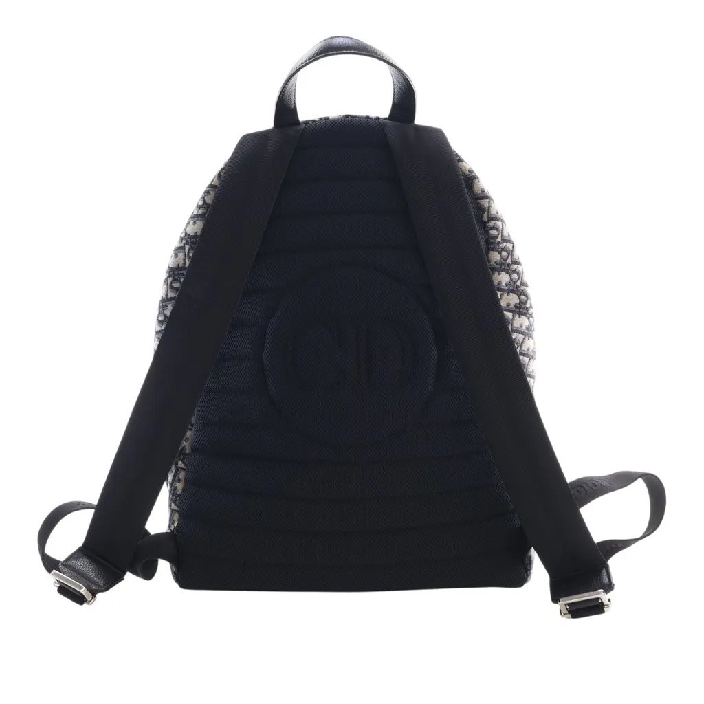 Dior Oblique Canvas Rider Backpack Blue Very good - Model View