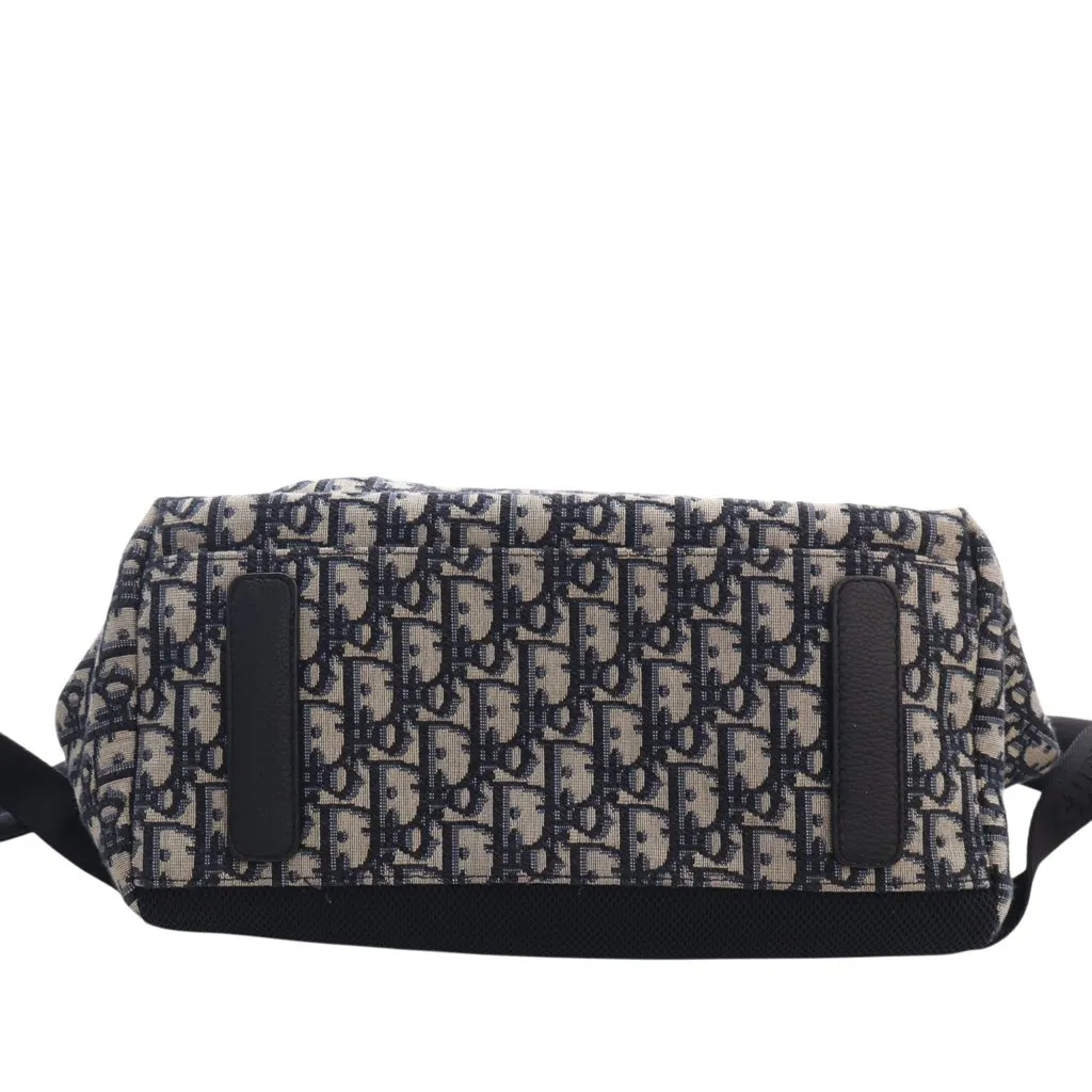 Dior Oblique Canvas Rider Backpack Blue Very good - Box View
