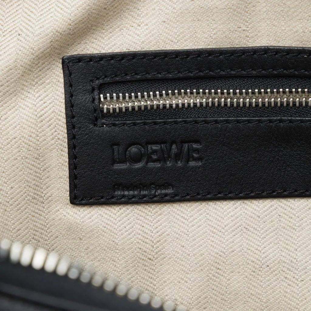 Loewe Leather Anagram Briefcase Black Leather Very good - Box View