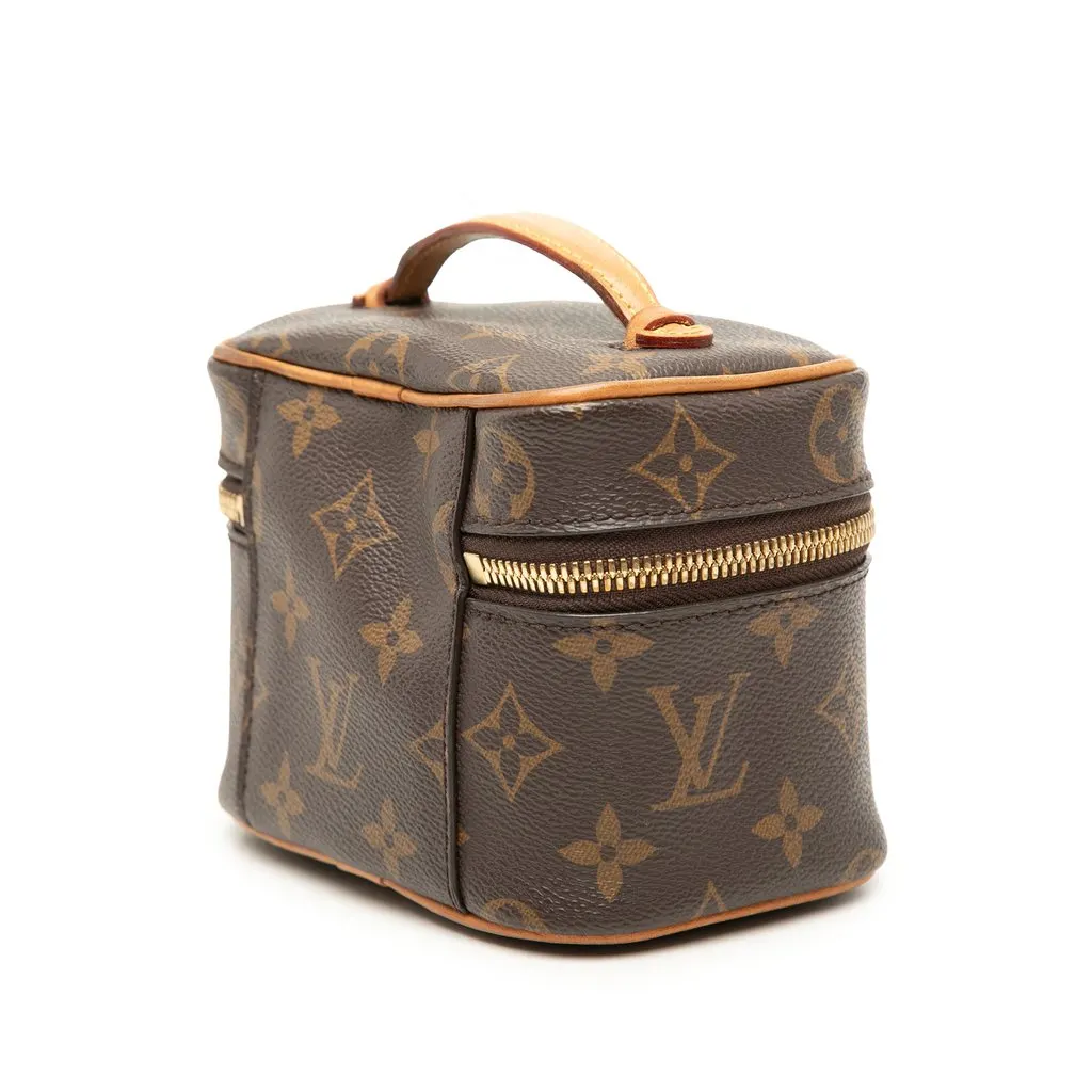Louis Vuitton Monogram Nice Nano Vanity Case Brown Canvas Very good - Back View