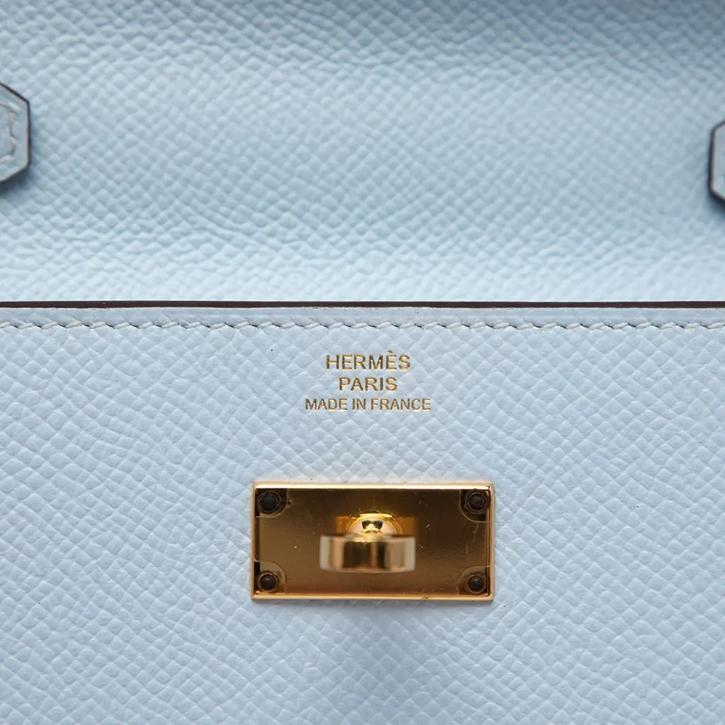 Hermès Epsom Kelly To Go Wallet Blue Leather Very good - Box View