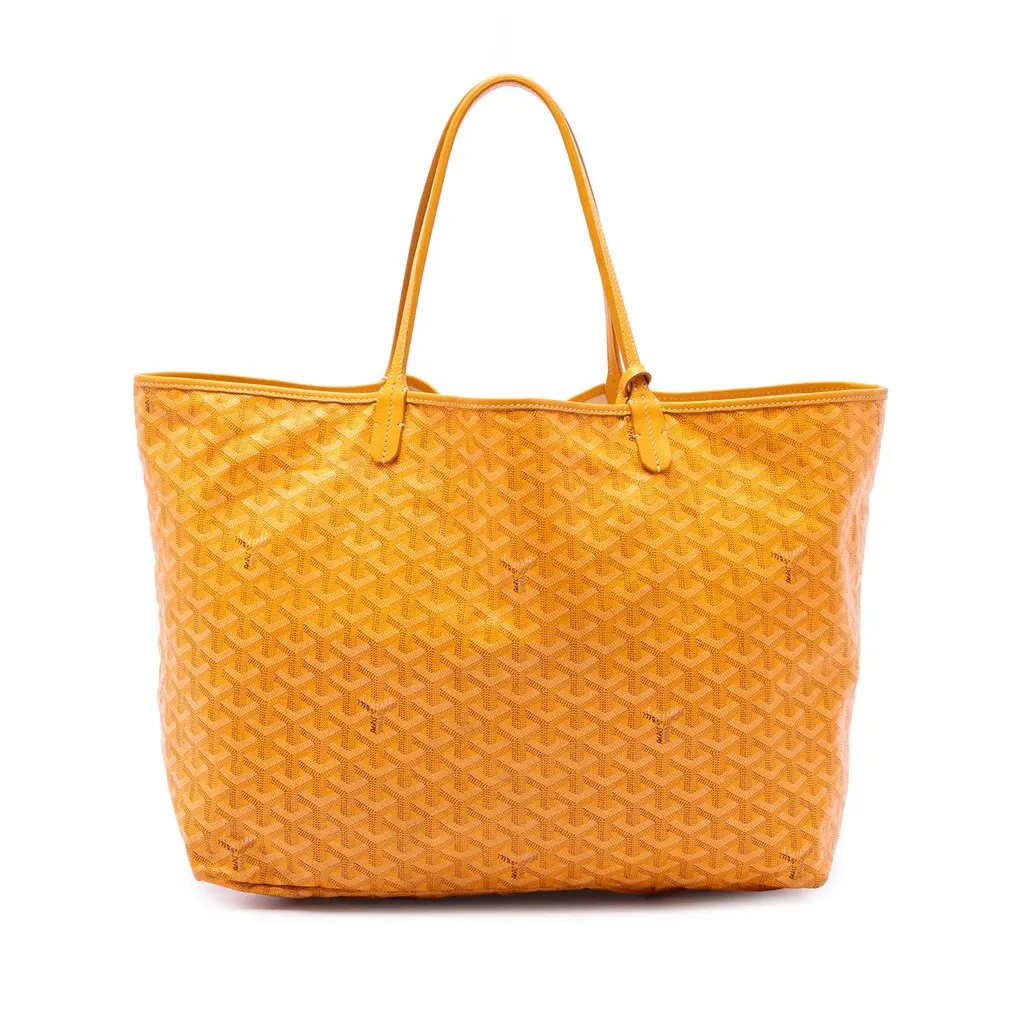 Goyard Goyardine Saint Louis GM Yellow Canvas Very good - Front View