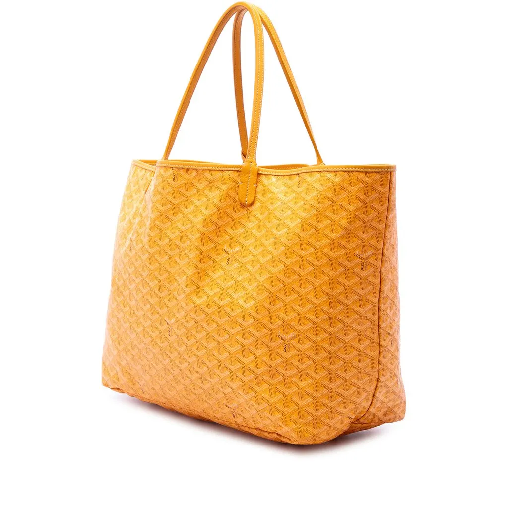 Goyard Goyardine Saint Louis GM Yellow Canvas Very good - Back View