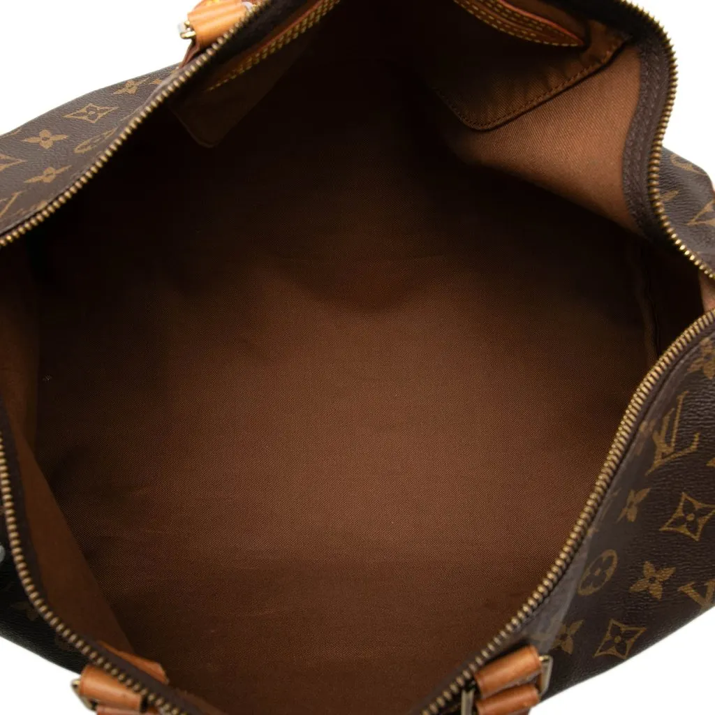 Louis Vuitton Monogram Speedy 40 Brown Canvas Good - Model View