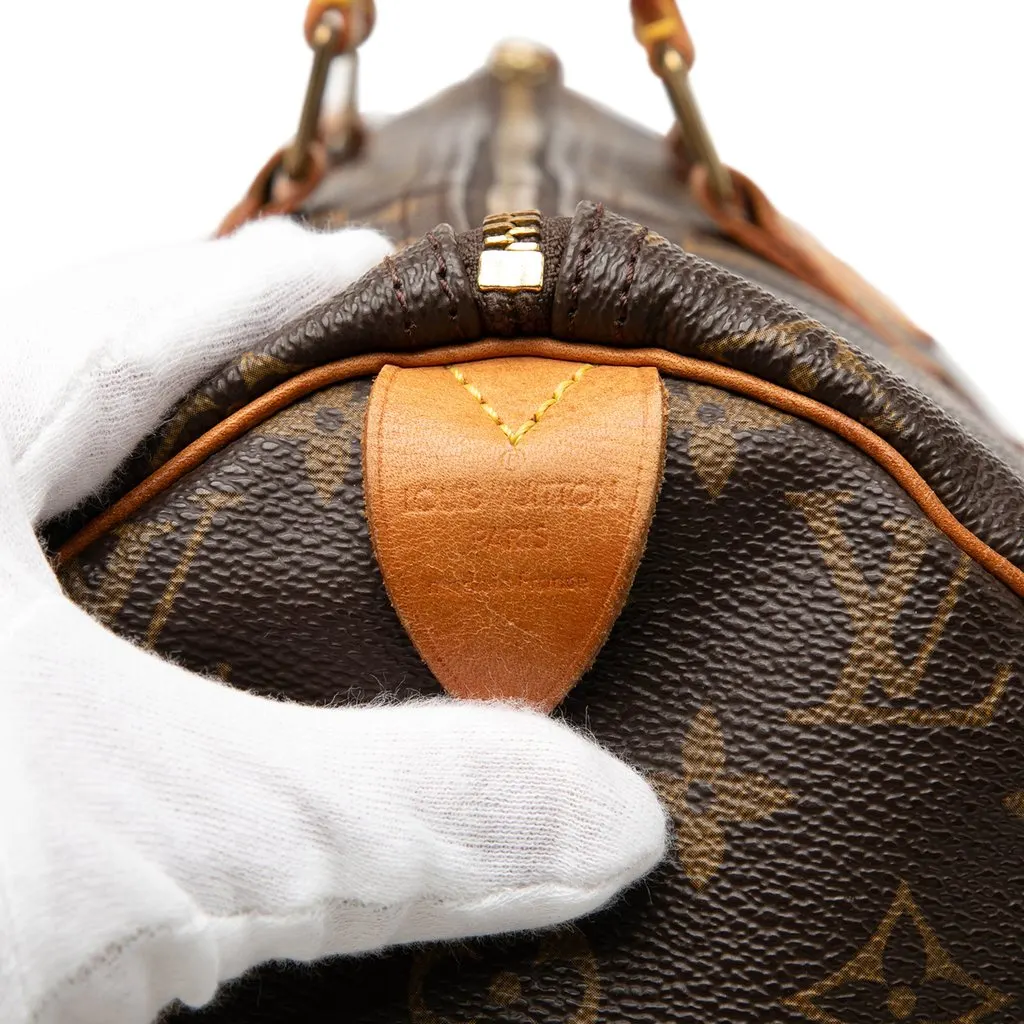 Louis Vuitton Monogram Speedy 40 Brown Canvas Good - Box View