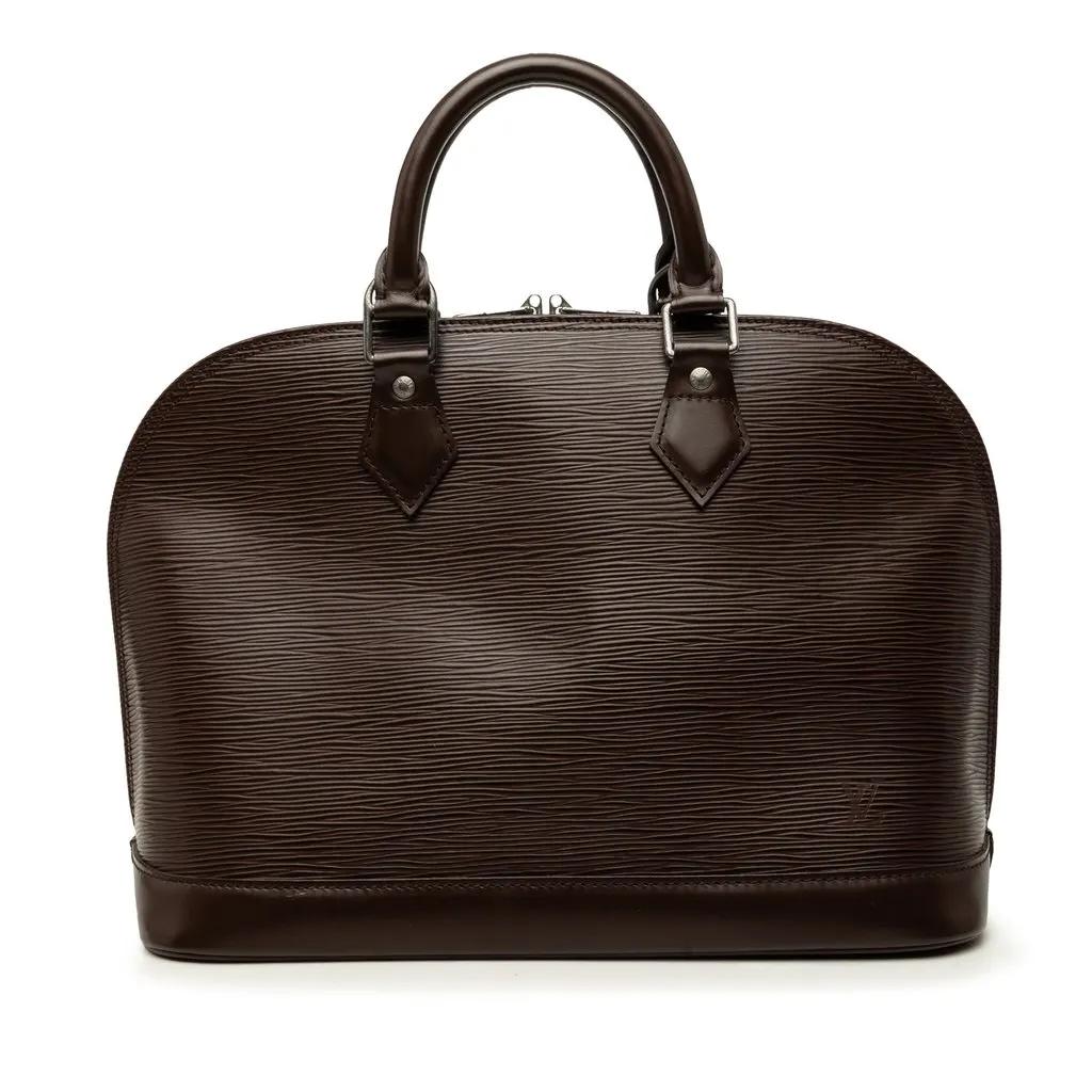 Louis Vuitton Epi Alma PM Brown Leather Good - Front View