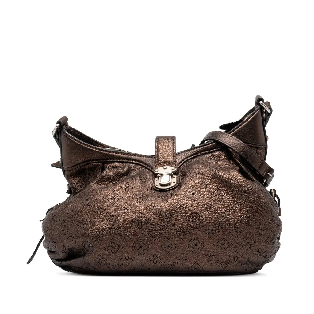 Louis Vuitton Monogram Mahina XS Brown Leather Very good - Front View