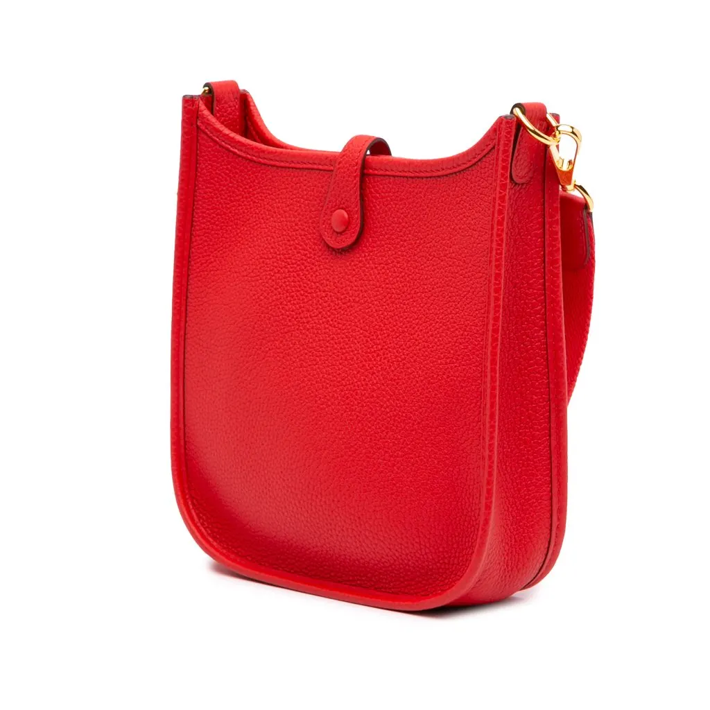 Hermès Clemence Evelyne I 16 Amazone Red Leather Very good - Back View