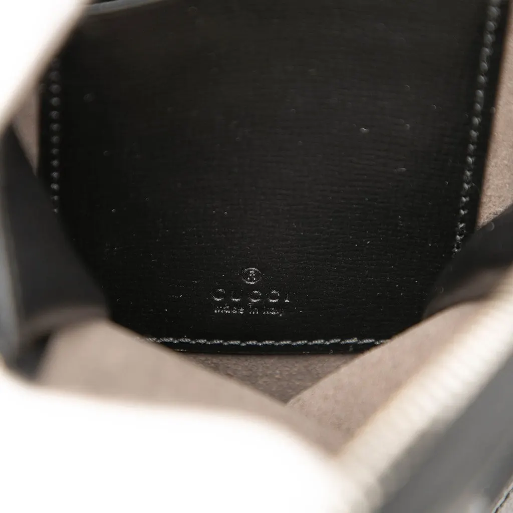 Gucci GG Supreme Interlocking G Phone Holder Crossbody Black Canvas Very good - Box View