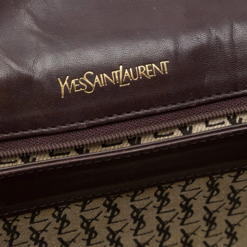 Saint Laurent Leather Crossbody Brown Leather Good - Box View