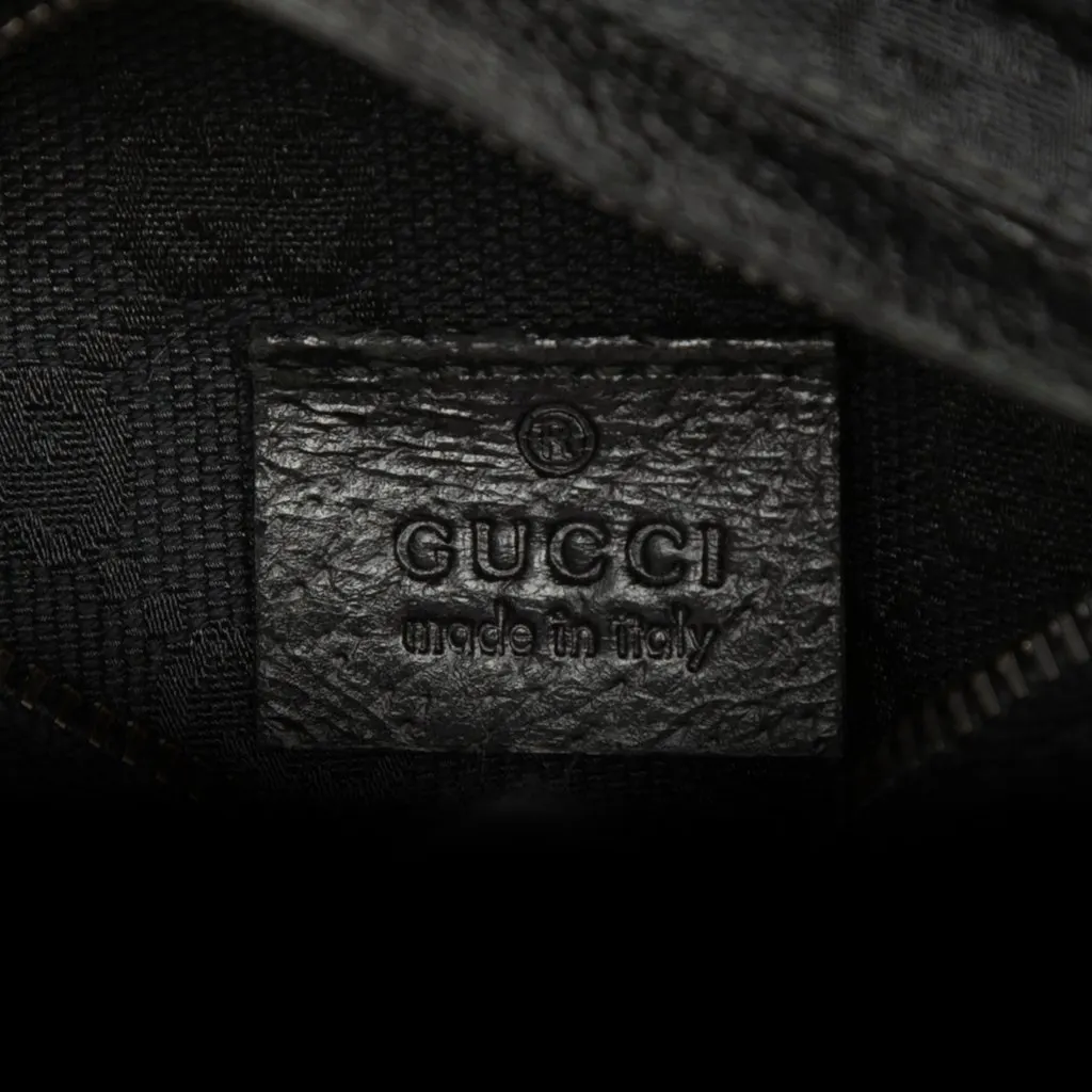 Gucci GG Canvas Double Pocket Belt Bag Black Very good - Box View