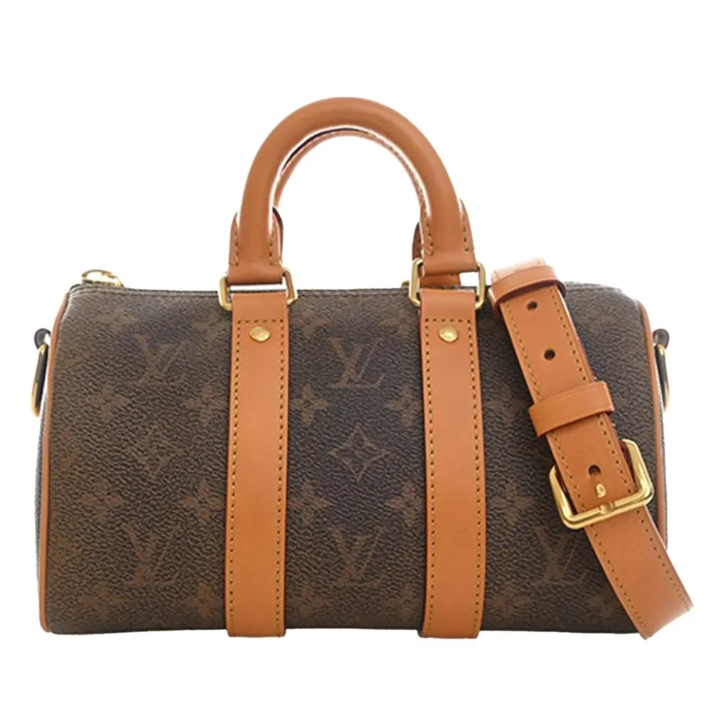 Louis Vuitton Monogram Dust Keepall Bandouliere 25 Brown Very good - Front View