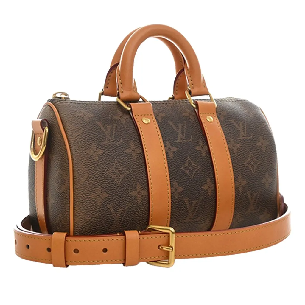 Louis Vuitton Monogram Dust Keepall Bandouliere 25 Brown Very good - Back View