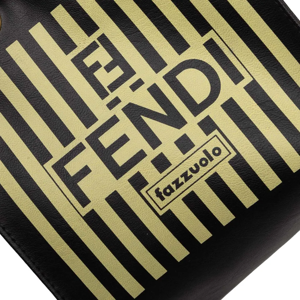 Fendi Mini Leather Fazzuolo Handbag Black Leather Very good - Box View