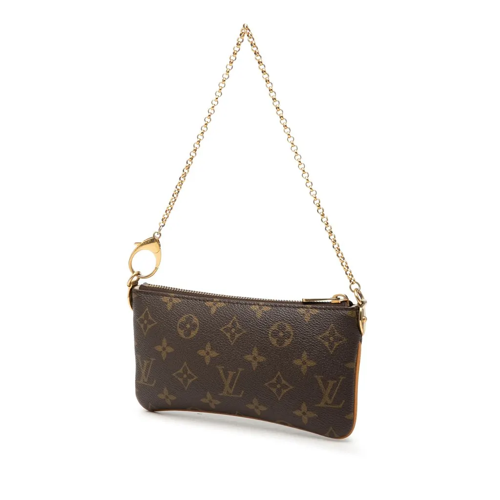 Louis Vuitton Monogram Pochette Milla MM Brown Very good - Back View