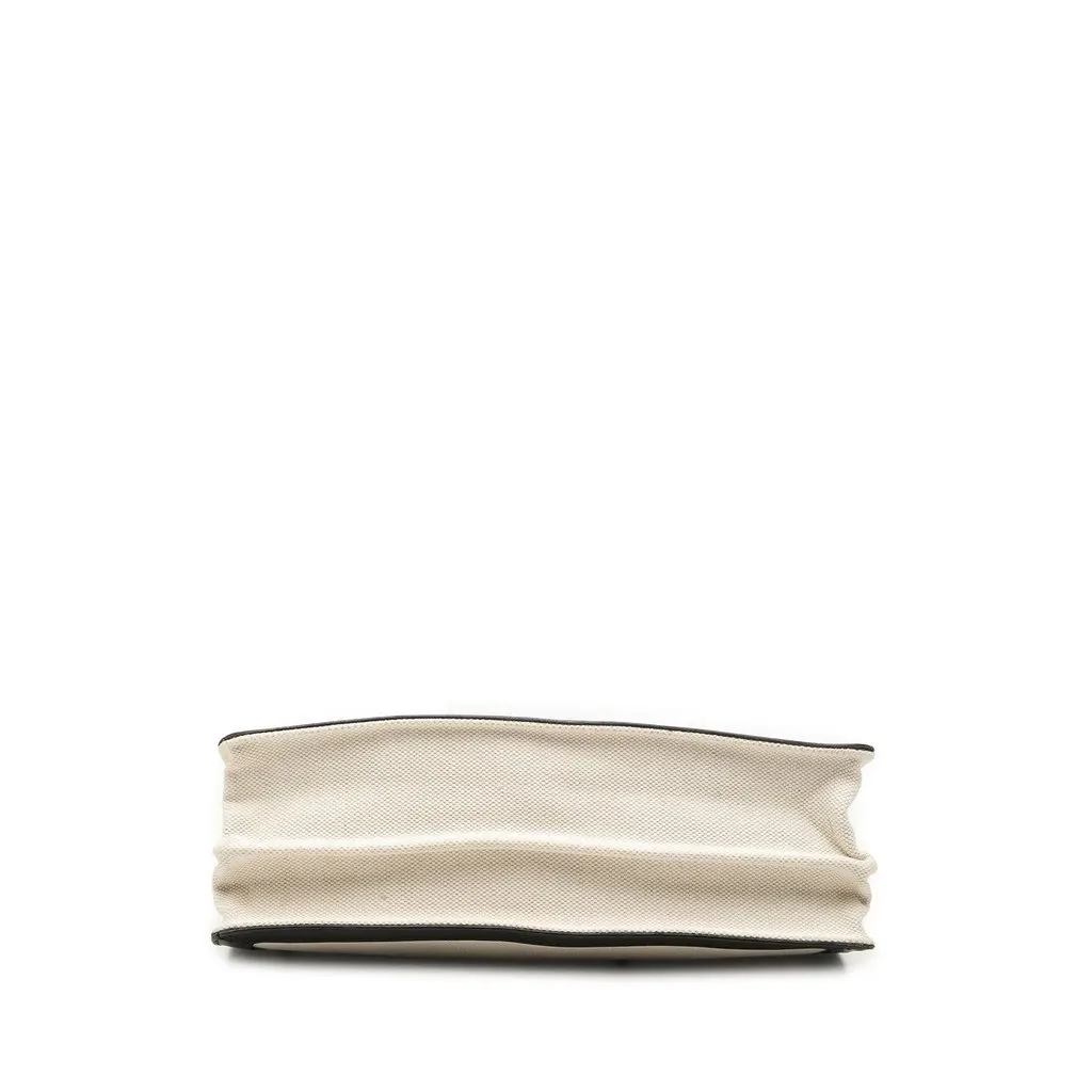 Balenciaga Canvas Navy Pochette Crossbody White Canvas Good - Inside View