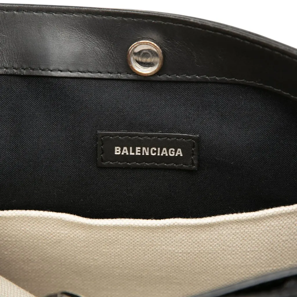 Balenciaga Canvas Navy Pochette Crossbody White Canvas Good - Box View