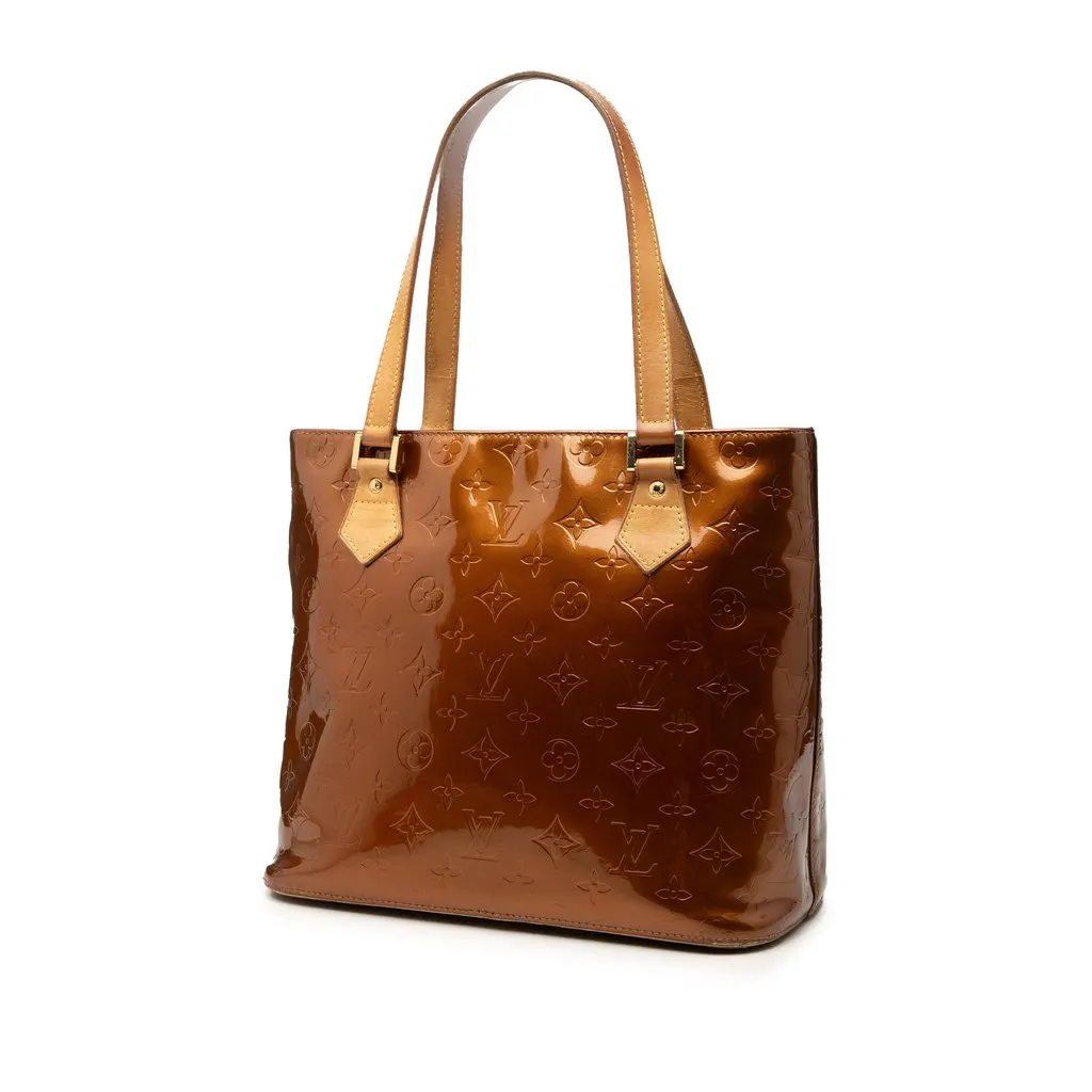 Louis Vuitton Monogram Vernis Houston Brown Leather Good - Back View