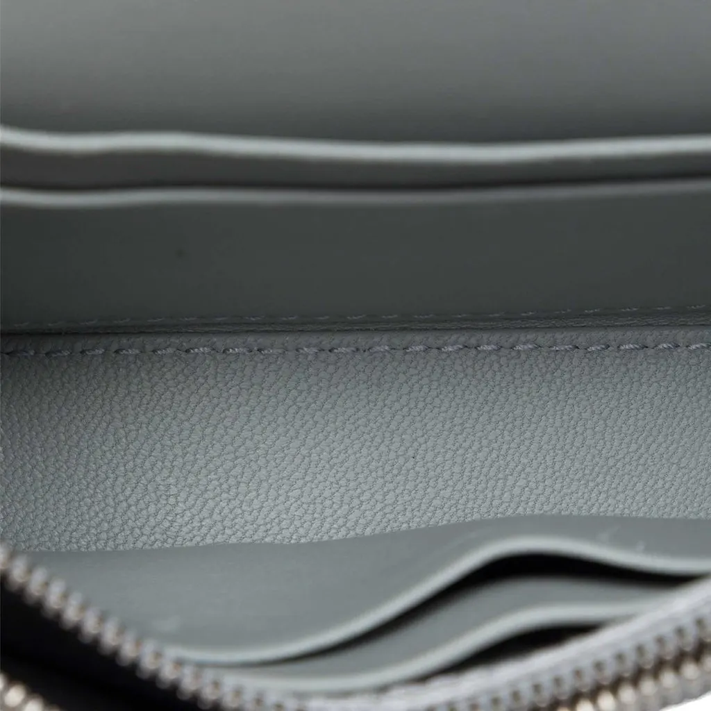 Balenciaga Glitter Fabric Hourglass Wallet On Chain Silver Very good - Box View
