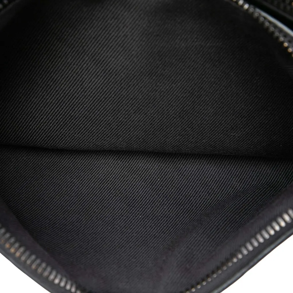 Bottega Veneta Nappa Intrecciato Triple Zip Crossbody Black Leather Very good - Model View