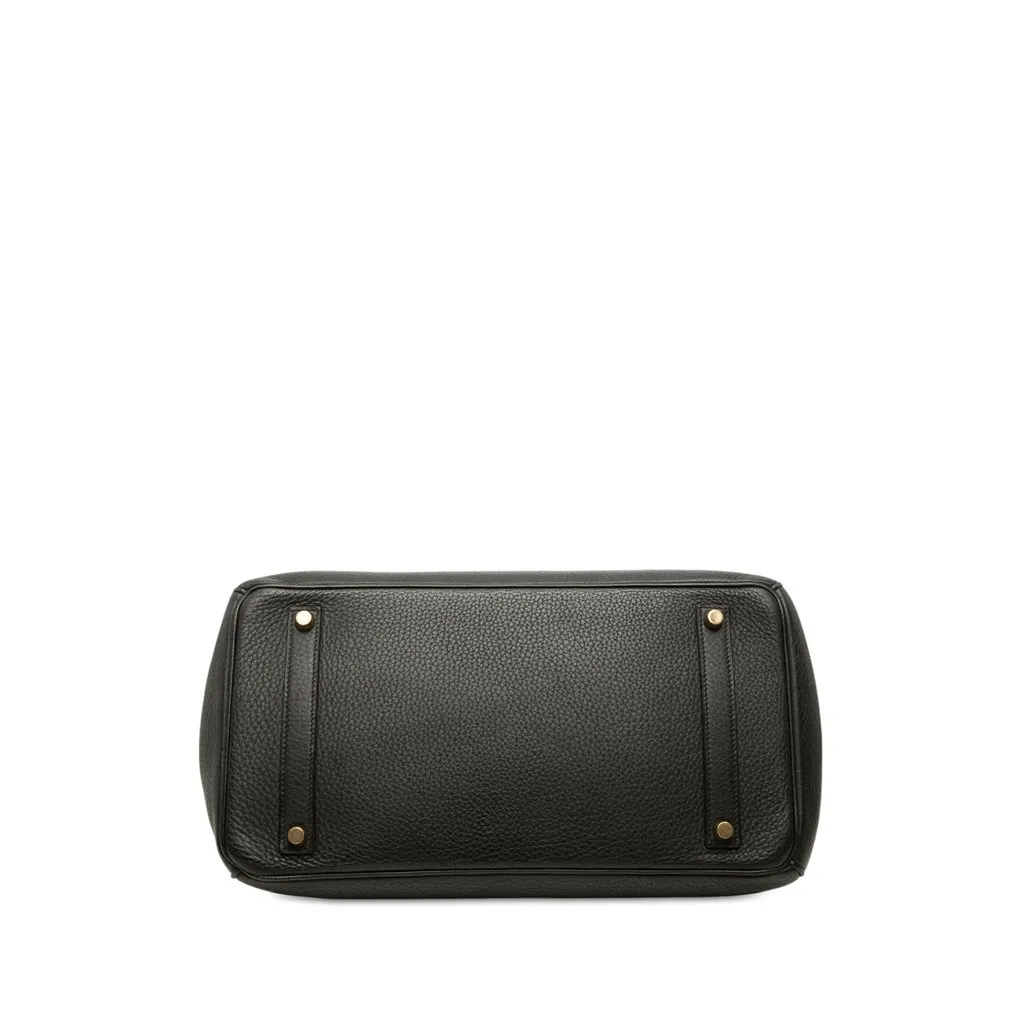 Hermès Togo Birkin Retourne 35 Black Leather Good - Inside View