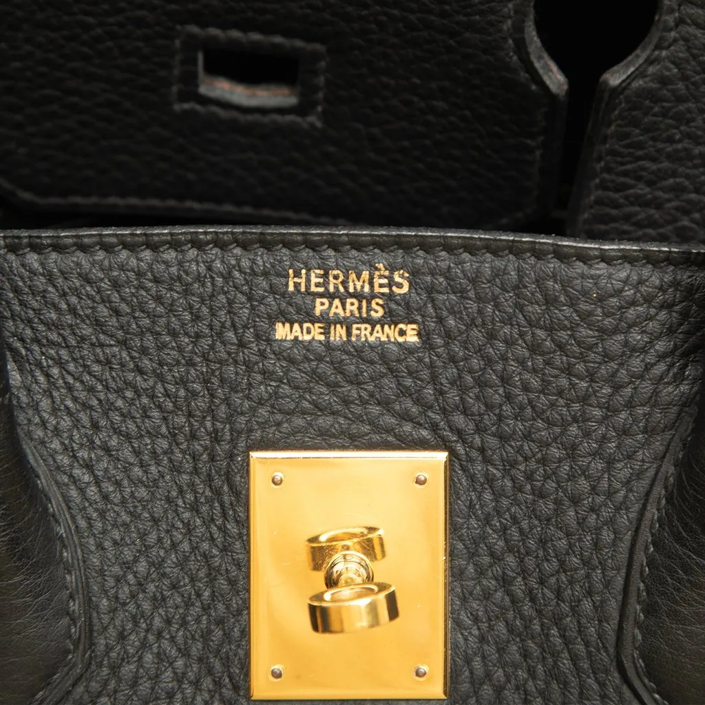 Hermès Togo Birkin Retourne 35 Black Leather Good - Box View