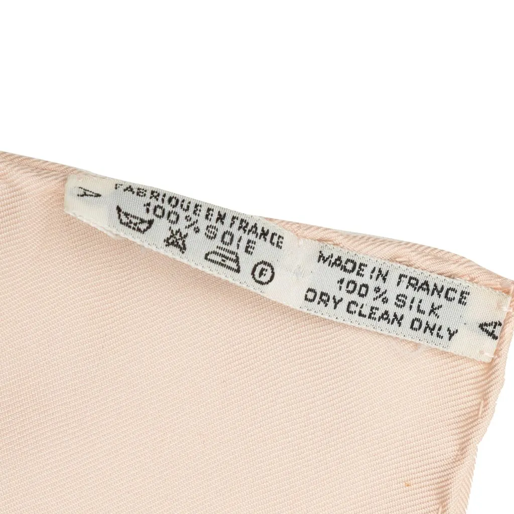 Hermès Springs Silk Scarf 90 Pink Silk Good - Back View