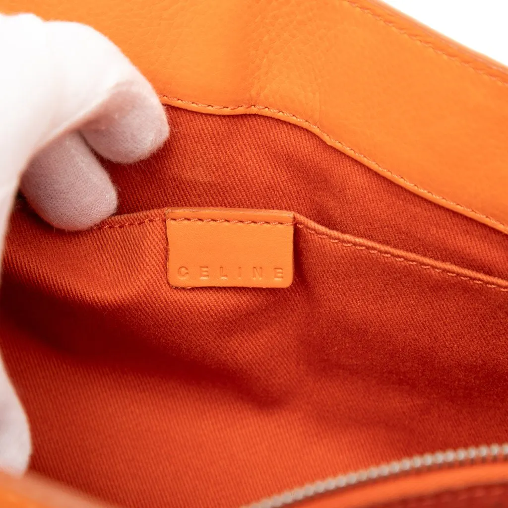 Celine Leather Boogie Handbag Orange Leather Good - Box View
