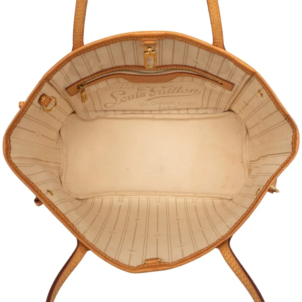 Louis Vuitton Damier Azur Neverfull PM White Very good - Model View