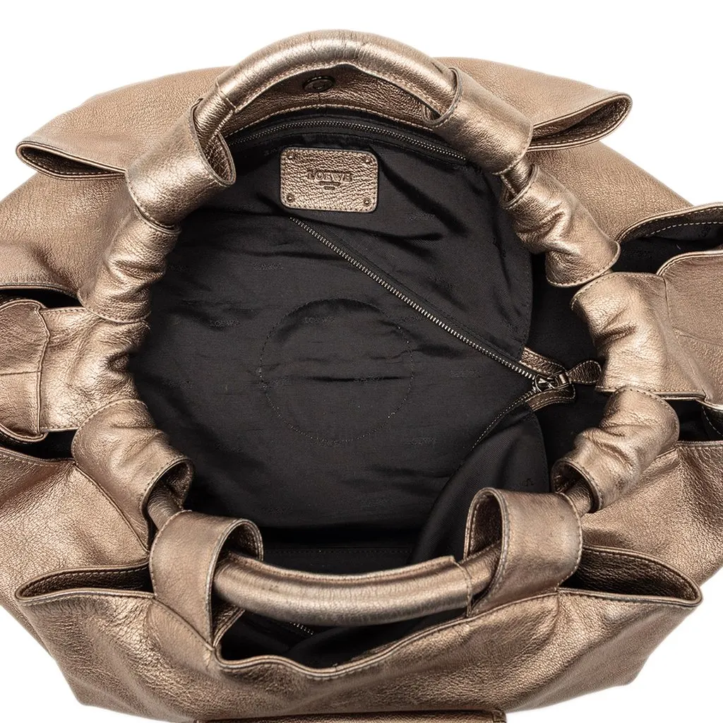 Loewe Metallic Nappa Anagram Aire Brown Leather Very good - Model View