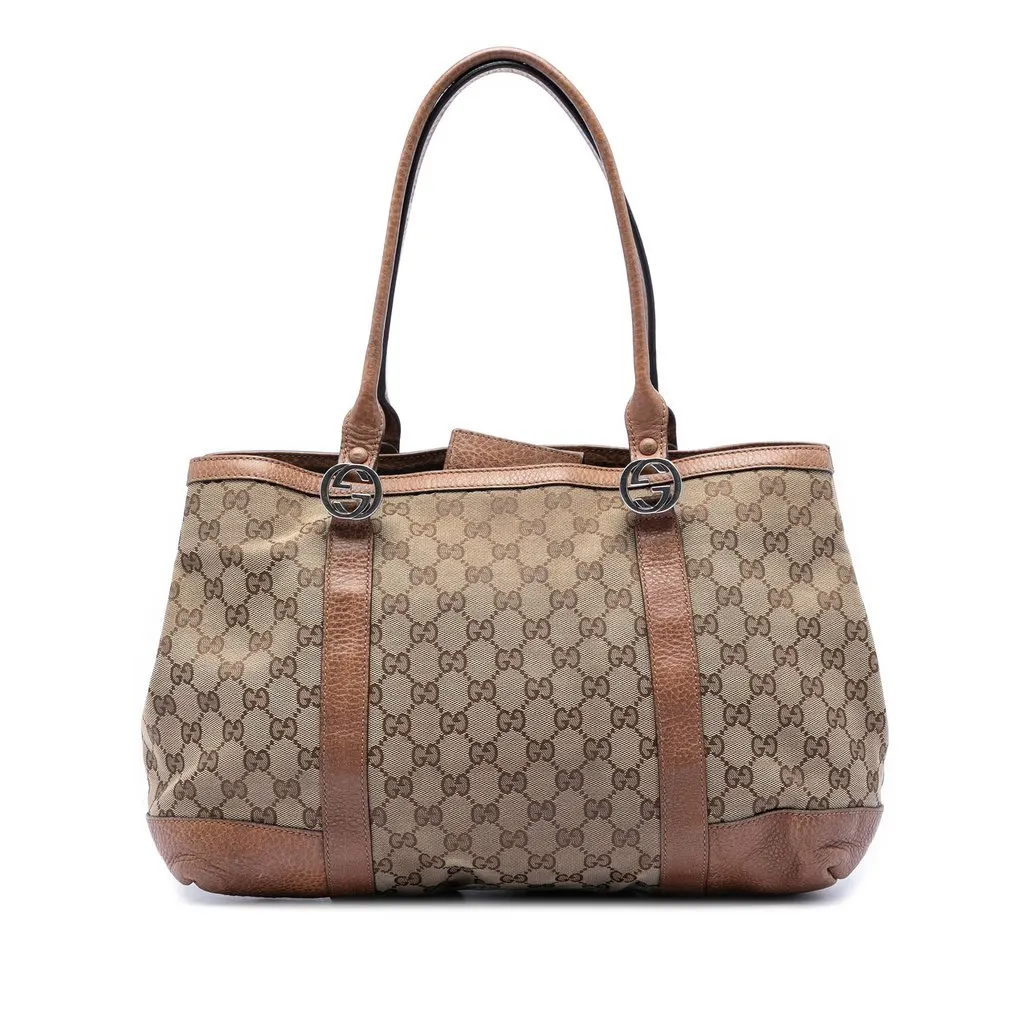 Gucci GG Canvas Miss GG Tote Beige Very good - Front View