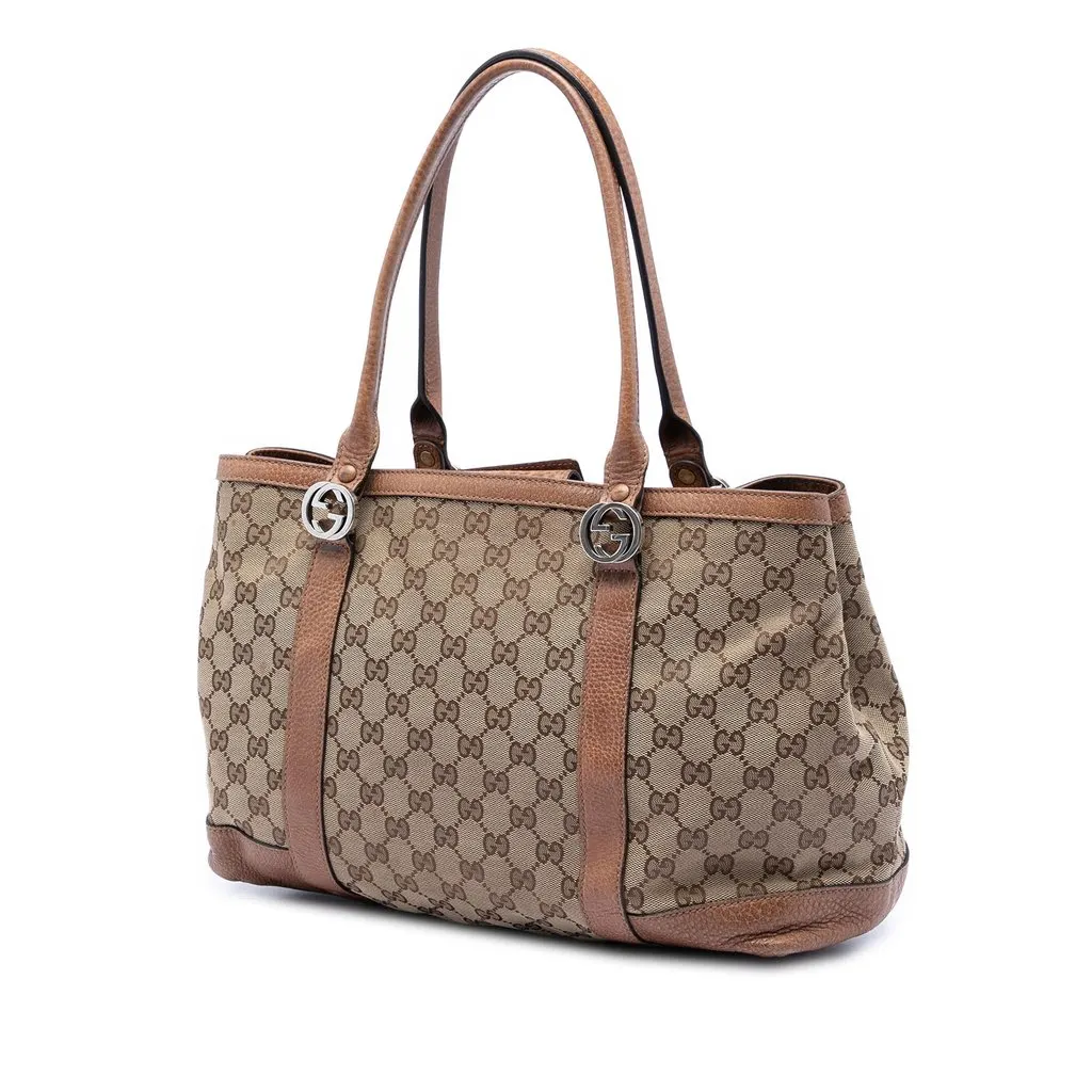 Gucci GG Canvas Miss GG Tote Beige Very good - Back View