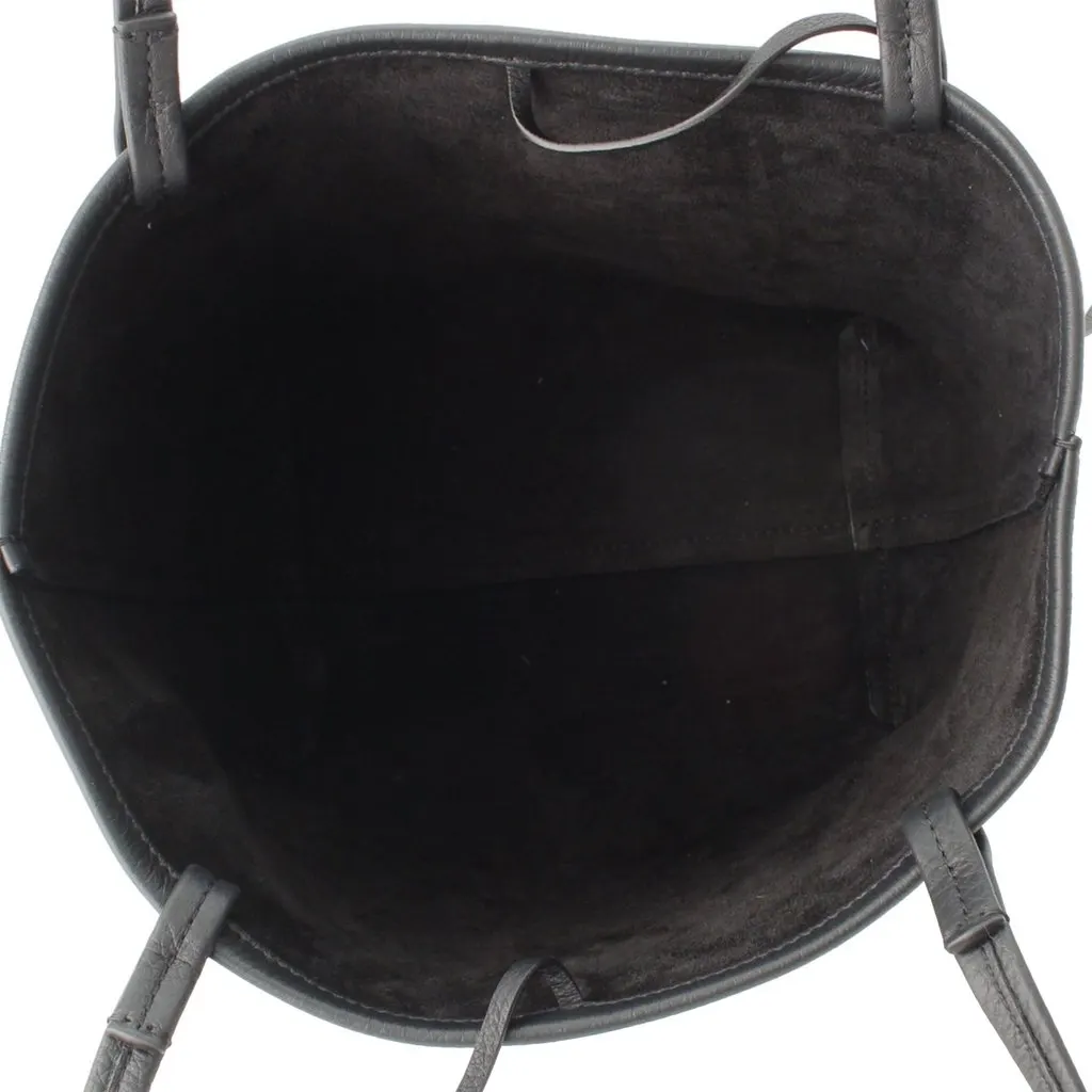 The Row Medium Grained Calfskin Park Tote Black Leather Very good - Box View