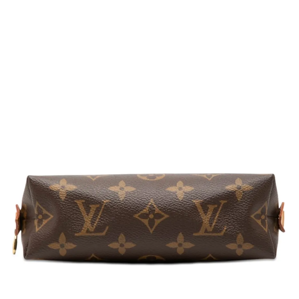Louis Vuitton Monogram Cosmetic Pouch PM Brown Very good - Inside View