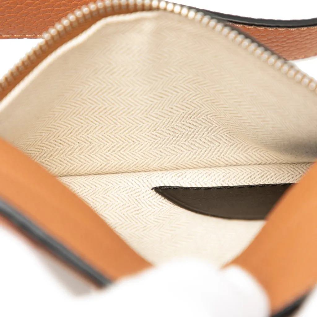 Loewe Soft Grained Calfskin Vertical T Pocket Crossbody Brown Leather Very good - Model View