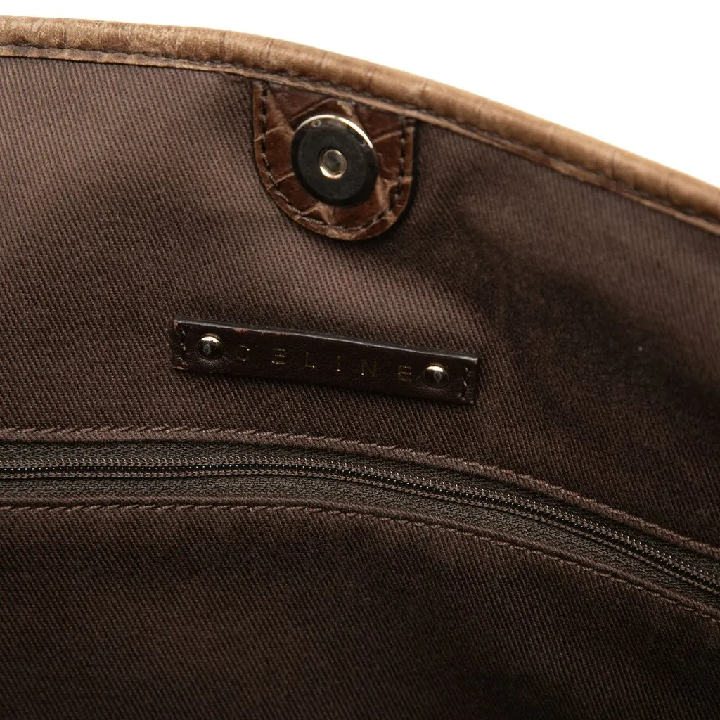 Celine Macadam Canvas Tote Brown Very good - Box View