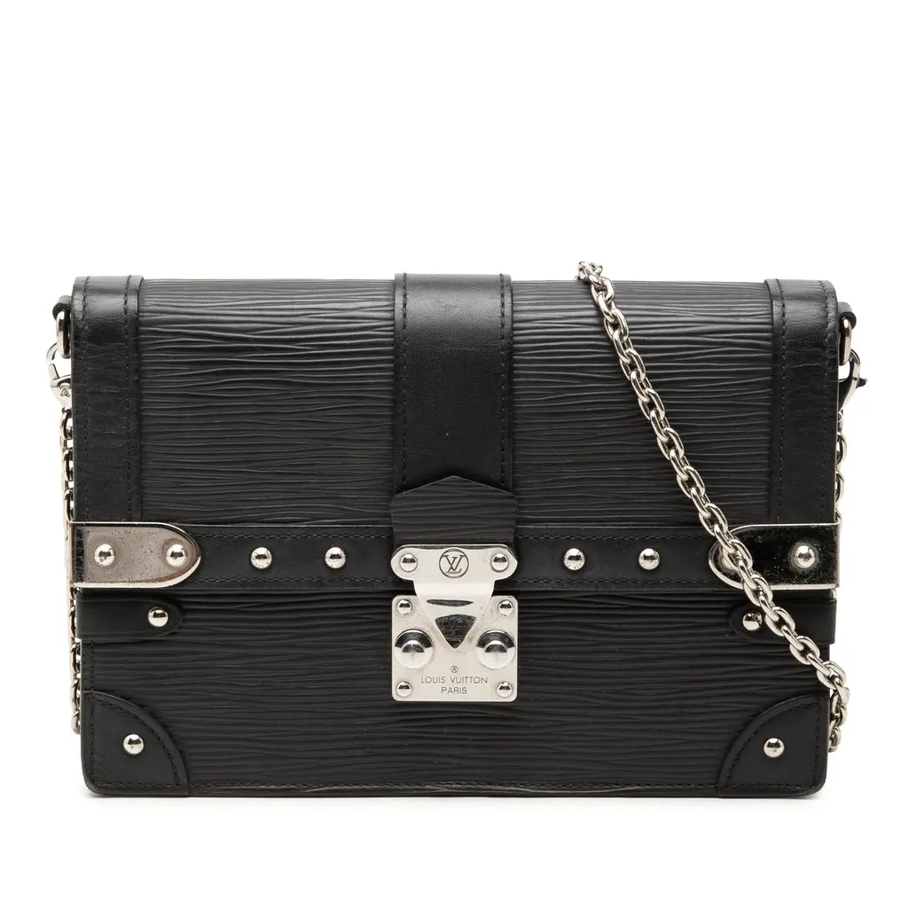 Louis Vuitton Epi Trunk Wallet on Chain Black Leather Very good - Front View