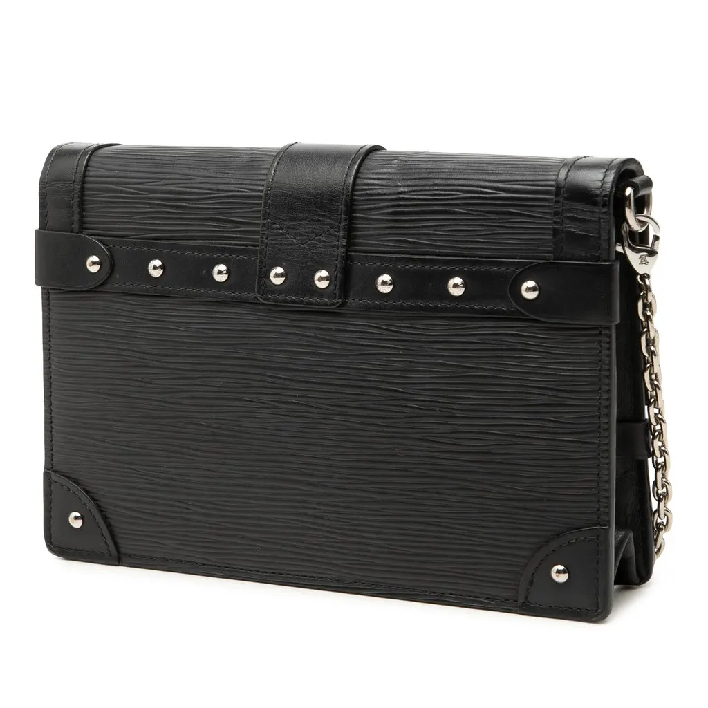Louis Vuitton Epi Trunk Wallet on Chain Black Leather Very good - Back View