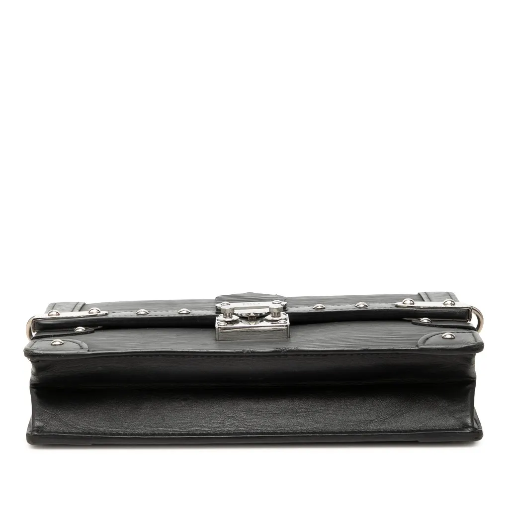 Louis Vuitton Epi Trunk Wallet on Chain Black Leather Very good - Inside View